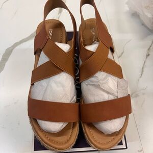 TOP Moda Women's Brown Strappy Sandals